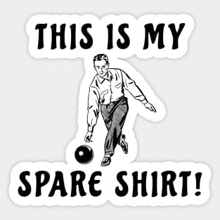 Funny Bowling Man quote Sticker